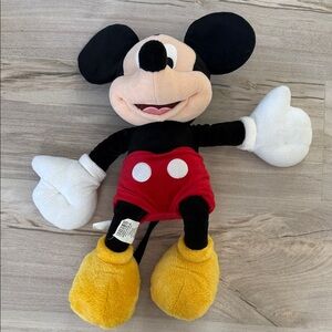 Disney Mickey Mouse Plush - Black, Red, Yellow